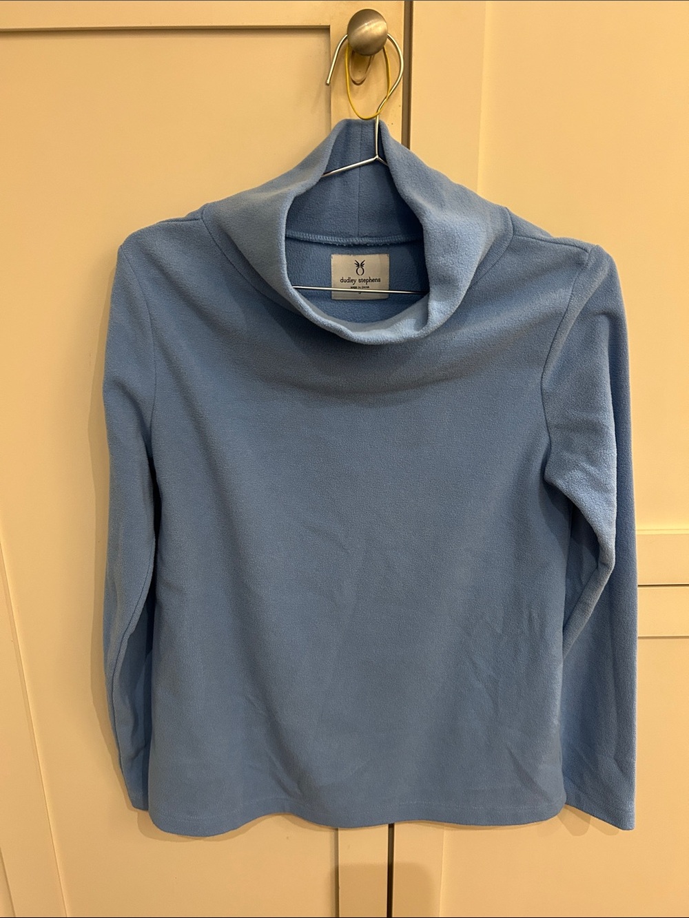 Dudley Stephens Periwinkle Blue terry “greenpoint” fleece, size small